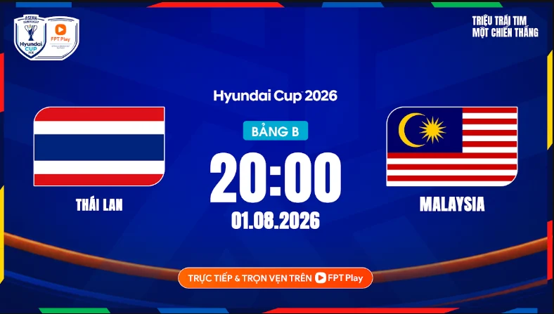 OK9 - Soi Kèo AFF Cup 2026 Hôm Nay: Thái Lan vs Malaysia Đỉnh Cao 